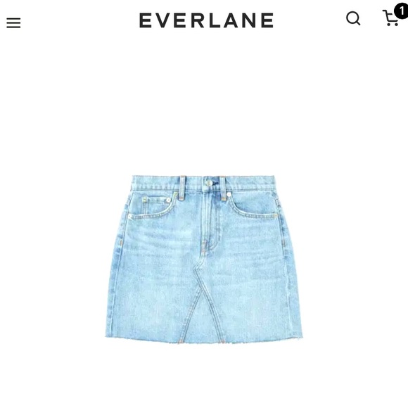 Everlane denim / jeans skirt - worn only once - Picture 1 of 7